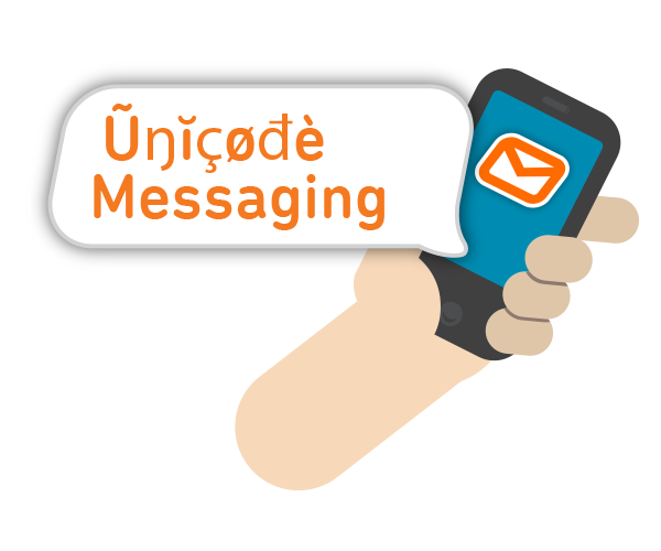 Send Unicode SMS messages