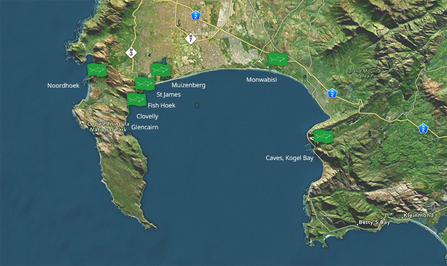 Shark Spotters Map